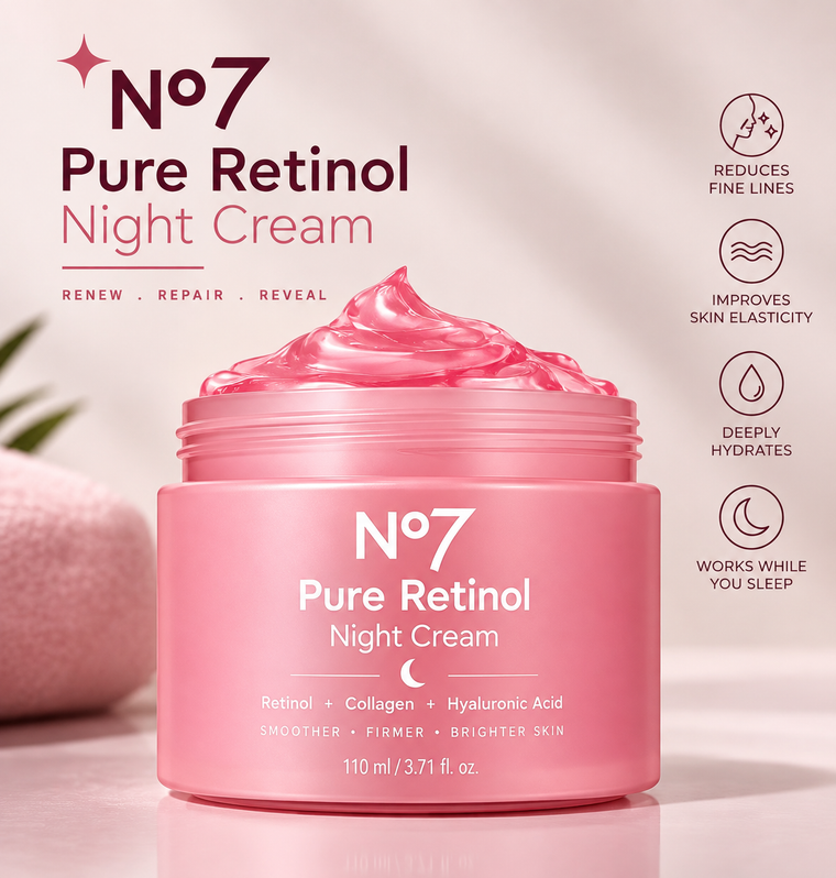 No7 Pure Retinol Night Cream